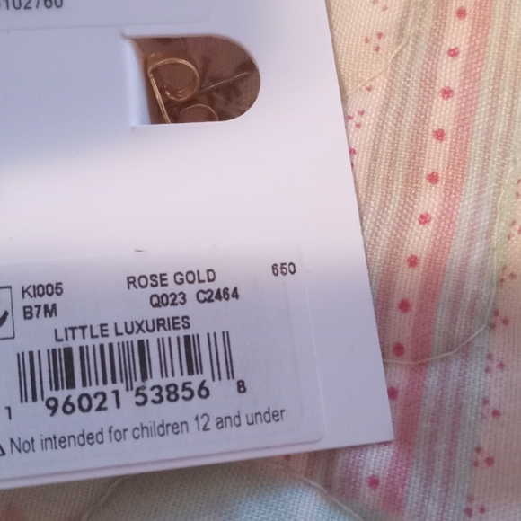 Kate Spade Little Luxuries Rose Gold Hoop Earrings - Picture 9 of 12